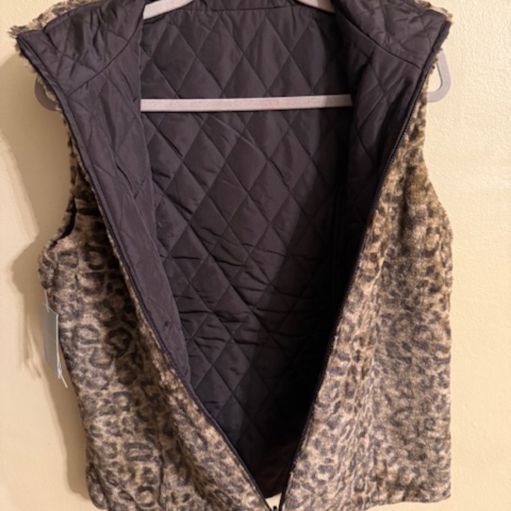 Giacca Reversible Faux fur Vest - Picture 4 of 4
